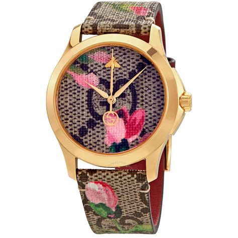 gucci watch women pink|gucci floral watch.